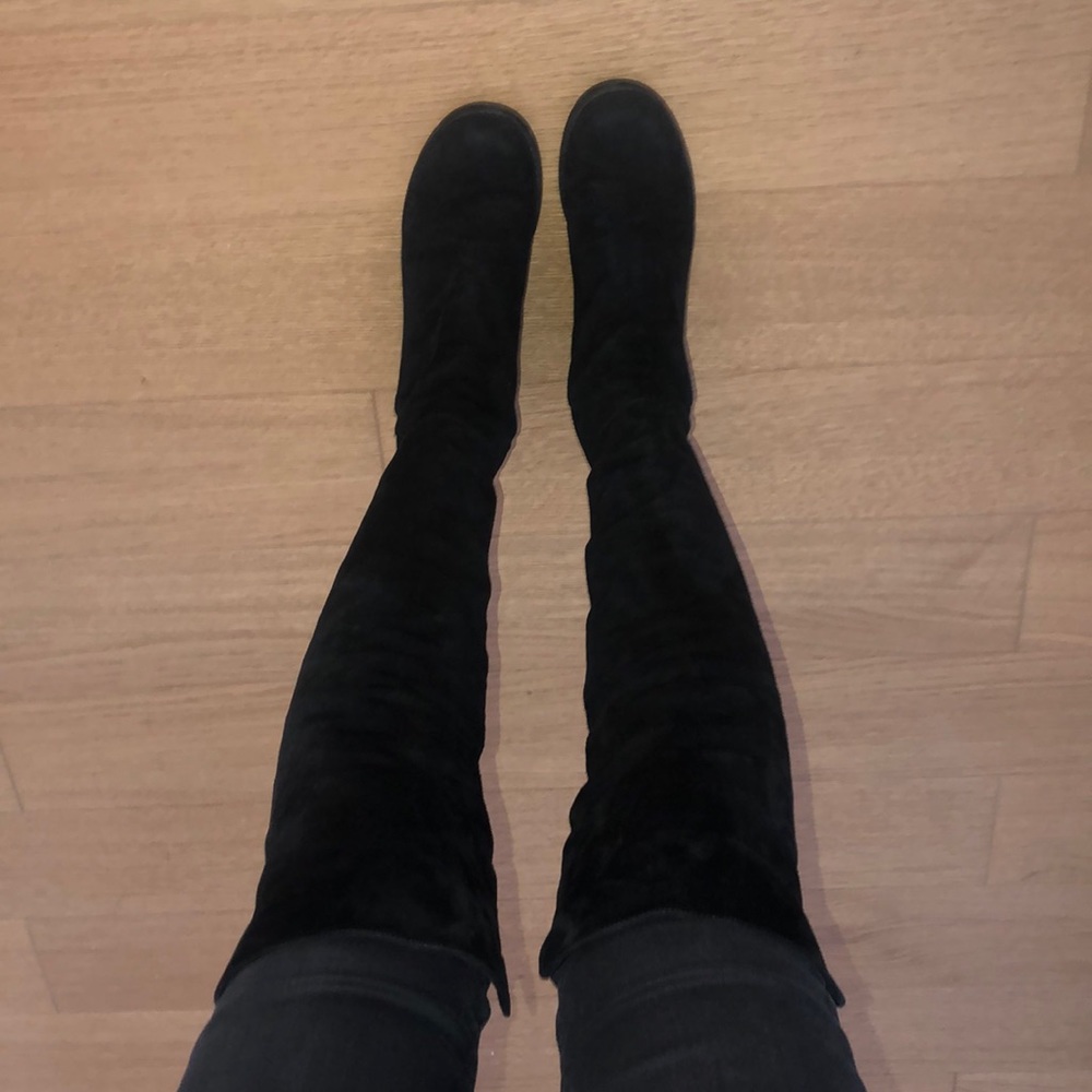 Stuart Weitzman 5050 over the knee boots suede
